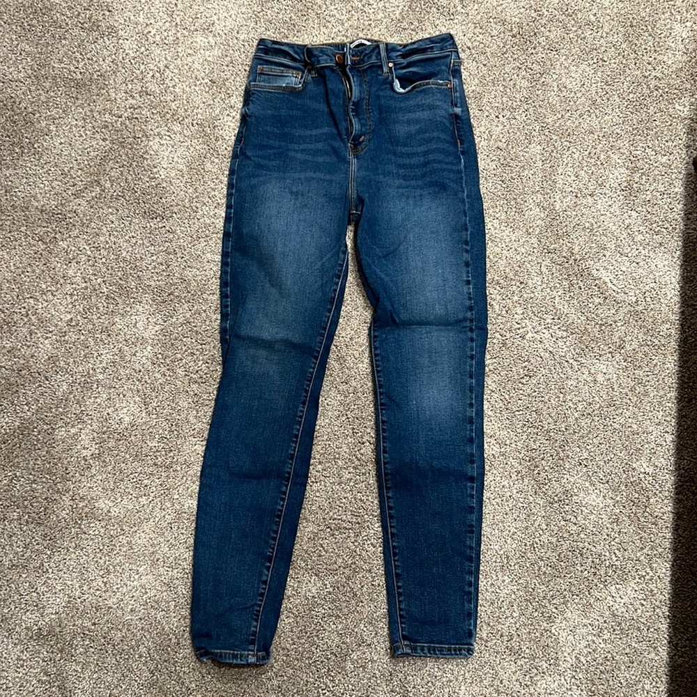 High rise skinny jeans